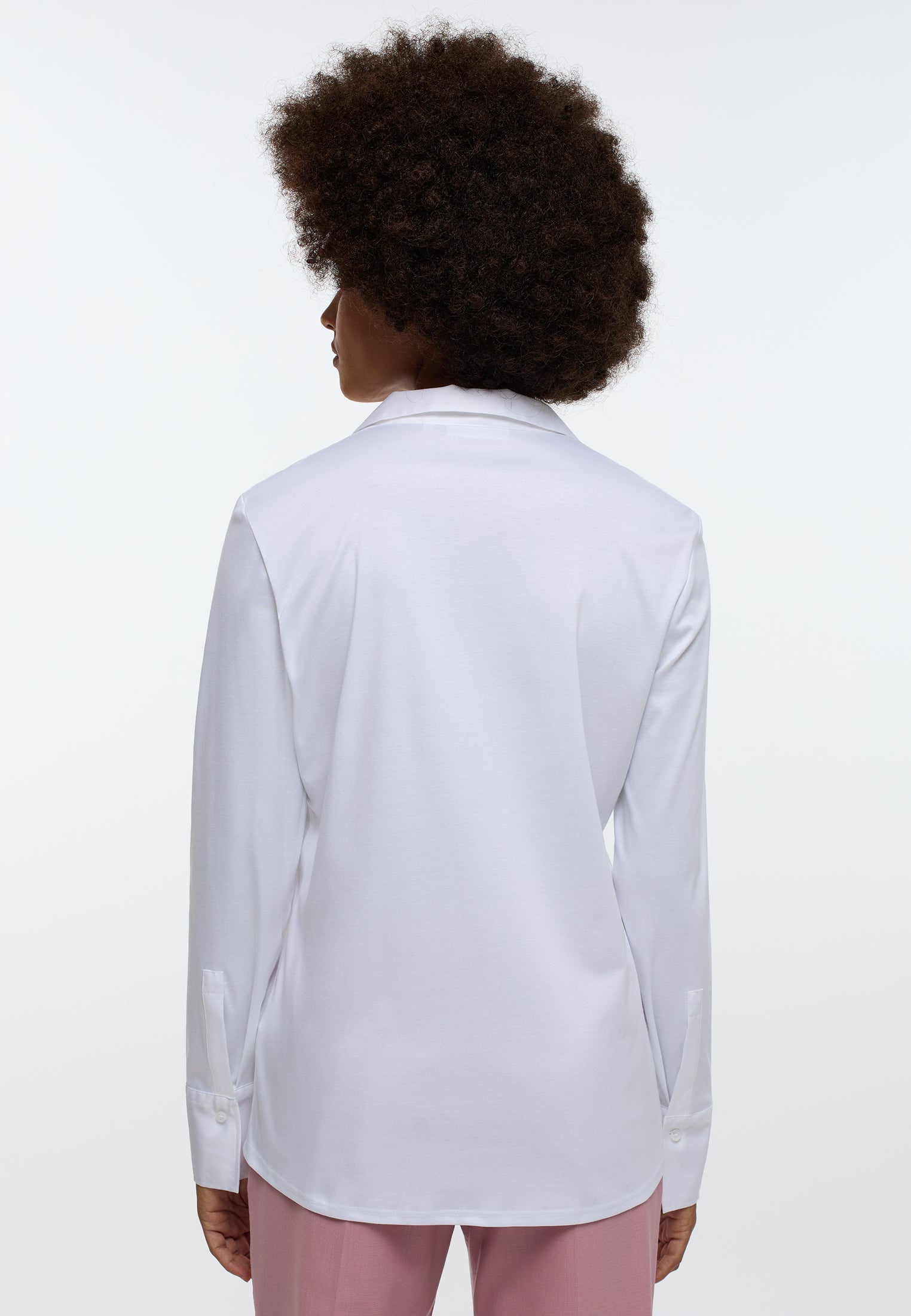 ETERNA REGULAR FIT Tunika Bluse - Pearl Mist White - 5158-00-D535 von Eterna