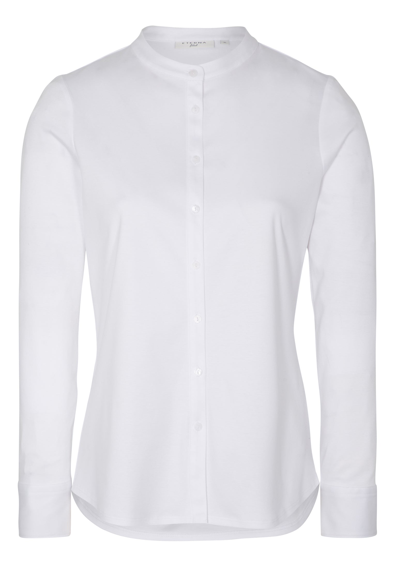 ETERNA FITTED Langarm Bluse - Arctic Mist White - 5158-00-DF07