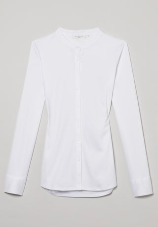 ETERNA FITTED Langarm Bluse - Arctic Mist White - 5158-00-DF07