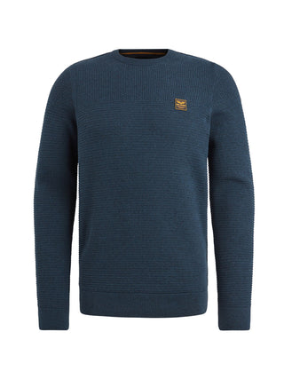 PME LEGEND Rundhals Strickpullover - Deep Atlantic Navy - PKW2410300-5281