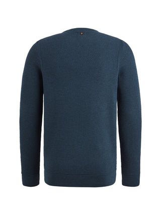 PME LEGEND Rundhals Strickpullover - Deep Atlantic Navy - PKW2410300-5281