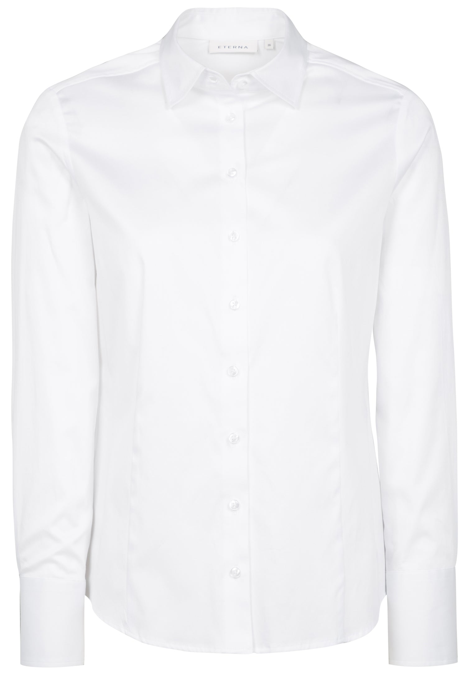 ETERNA MODERN CLASSIC Langarm Bluse - Pearl Cotton White - 5352 D708.00