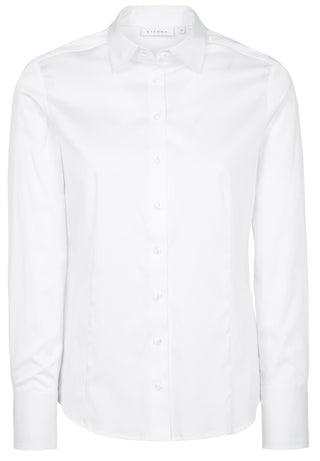ETERNA MODERN CLASSIC Langarm Bluse - Pearl Cotton White - 5352 D708.00