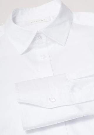 ETERNA MODERN CLASSIC Langarm Bluse - Pearl Cotton White - 5352 D708.00