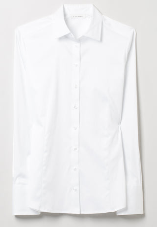 ETERNA MODERN CLASSIC Langarm Bluse - Pearl Cotton White - 5352 D708.00
