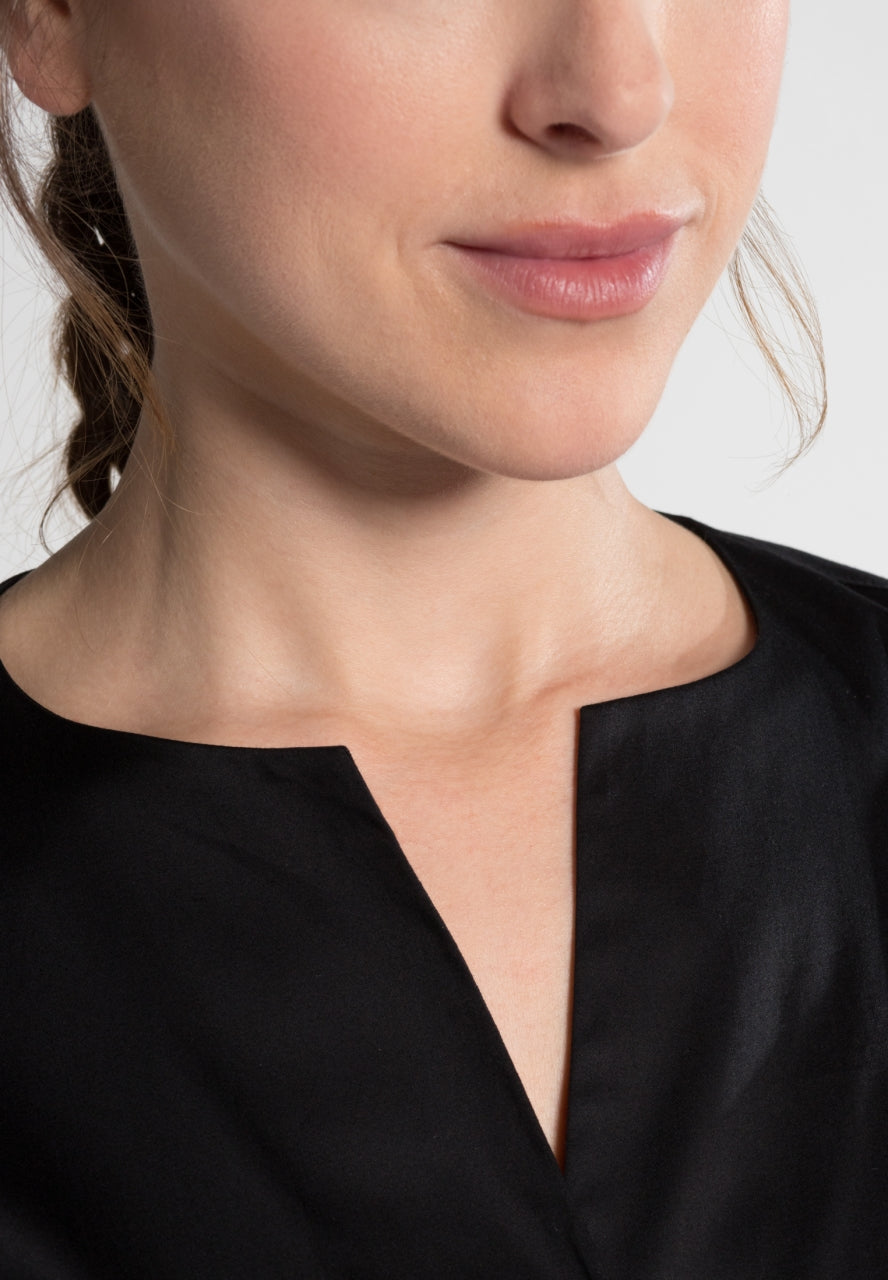 ETERNA MODERN CLASSIC Langarm Bluse - Midnight Noir - 5352 D751.39 von Eterna