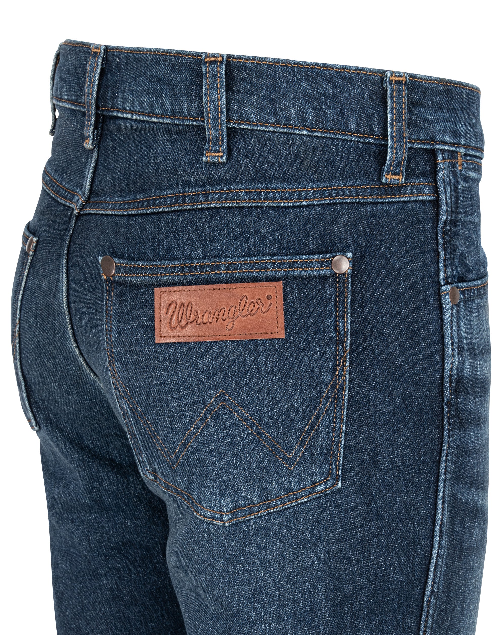 WRANGLER Larston Five Pocket - Midnight Indigo Mist - 112372934 von Wrangler