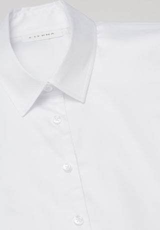 eterna sans bras poche col chemisier col pointu blanc 5585 a766.00