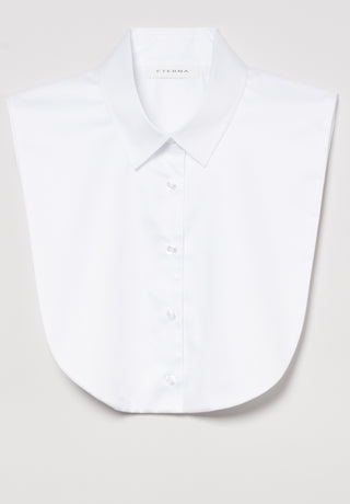 eterna sans bras poche col chemisier col pointu blanc 5585 a766.00