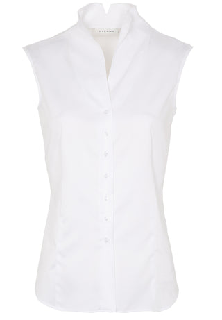 ETERNA Regular Fit ohne Arm Bluse - Pure Linen White - 5585 A775.00