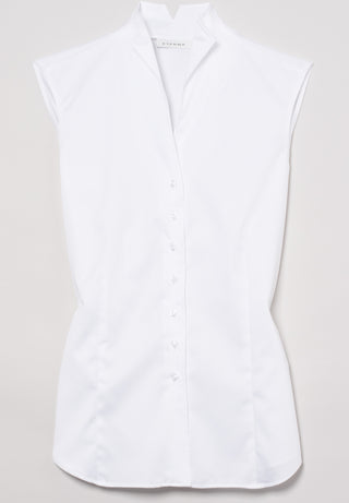 ETERNA Regular Fit ohne Arm Bluse - Pure Linen White - 5585 A775.00