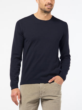 PIERRE CARDIN Voyage Strickpullover Rundhals - Midnight Ink Blue - 55600 92535.3000