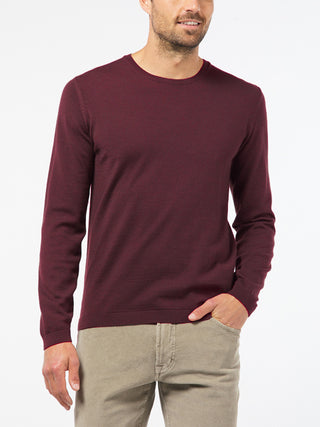 PIERRE CARDIN Voyage Rundhals Pullover - Dark Merlot Wine - 55600 92535.8104