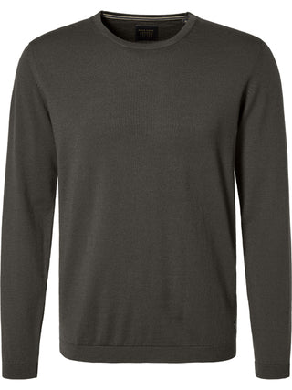 PIERRE CARDIN Voyage Strickpullover Rundhals - Charcoal Sage - 55600 92535.6440