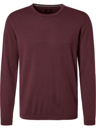PIERRE CARDIN Voyage Rundhals Pullover - Dark Merlot Wine - 55600 92535.8104