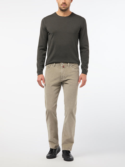 PIERRE CARDIN Voyage Strickpullover Rundhals - Charcoal Sage - 55600 92535.6440 von Pierre Cardin