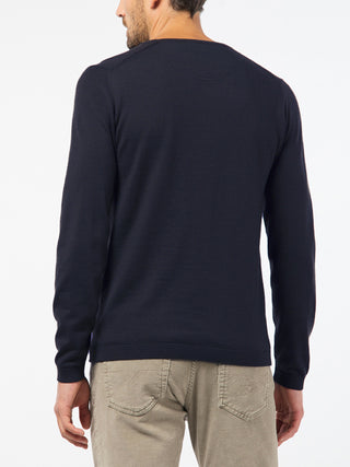 PIERRE CARDIN Voyage Strickpullover Rundhals - Midnight Ink Blue - 55600 92535.3000