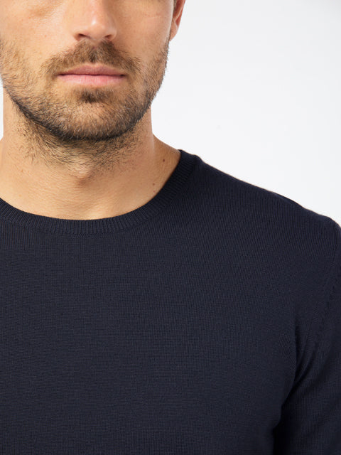 PIERRE CARDIN Voyage Strickpullover Rundhals - Midnight Ink Blue - 55600 92535.3000 von Pierre Cardin