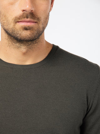 PIERRE CARDIN Voyage Strickpullover Rundhals - Charcoal Sage - 55600 92535.6440