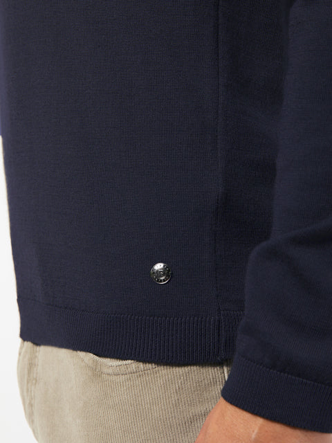 PIERRE CARDIN Voyage Strickpullover Rundhals - Midnight Ink Blue - 55600 92535.3000 von Pierre Cardin