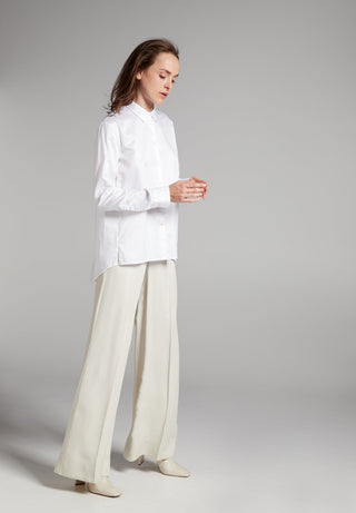 ETERNA PREMIUM CASUAL LUXURY Langarm Bluse - Cloud White - 5850-02-DS90