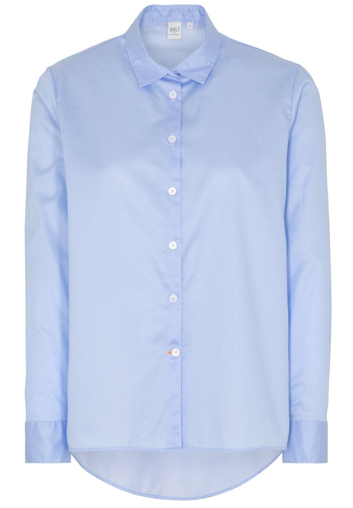 ETERNA PREMIUM CASUAL LUXURY Langarm Bluse - Sky Linen Breeze - 5850-10-DS90
