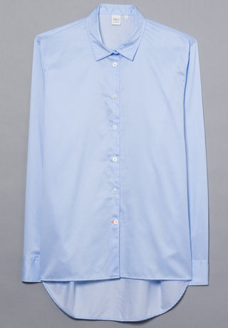 ETERNA PREMIUM CASUAL LUXURY Langarm Bluse - Sky Linen Breeze - 5850-10-DS90