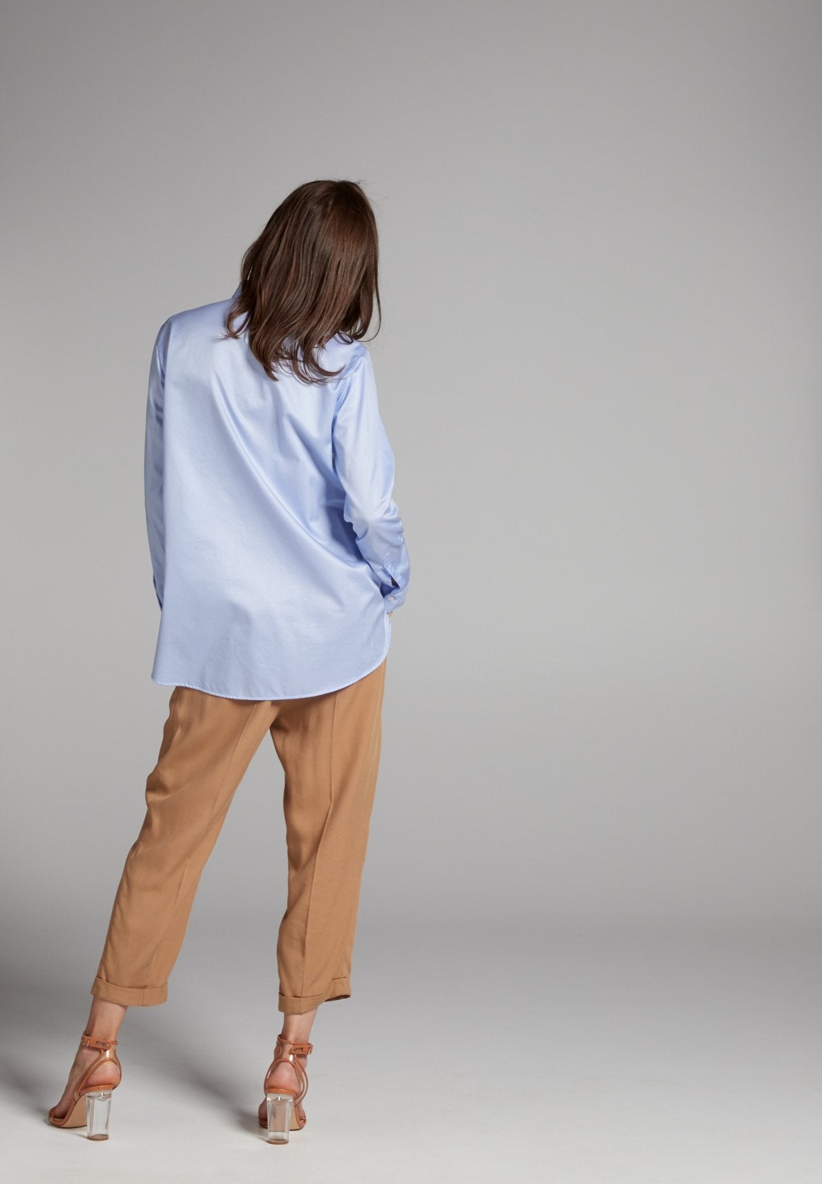 ETERNA PREMIUM CASUAL LUXURY Langarm Bluse - Sky Linen Breeze - 5850-10-DS90 von Eterna