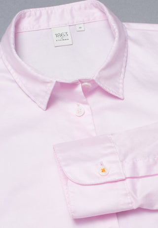 ETERNA Premium Casual Luxury Loose Fit Bluse - Blush Cotton Mist - 5850-50-DS90