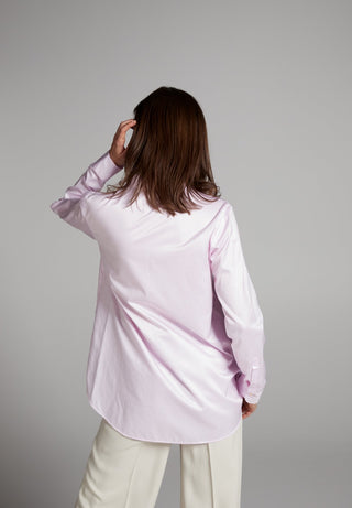 ETERNA Premium Casual Luxury Loose Fit Bluse - Blush Cotton Mist - 5850-50-DS90