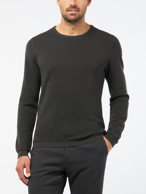 PIERRE CARDIN Voyage Pullover/Longsleeve - Smoky Espresso - 55610 92536.6440