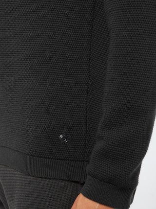 PIERRE CARDIN Voyage Rundhals-Pullover - Midnight Graphite - 55610 92536.2000