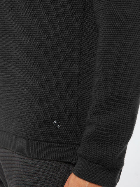 PIERRE CARDIN Voyage Rundhals-Pullover - Midnight Graphite - 55610 92536.2000 von Pierre Cardin