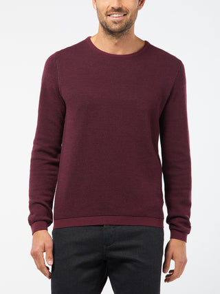 PIERRE CARDIN Voyage Rundhals Strickpullover - Deep Cabernet - 55610 92536.8104
