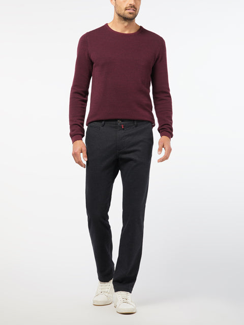 PIERRE CARDIN Voyage Rundhals Strickpullover - Deep Cabernet - 55610 92536.8104 von Pierre Cardin
