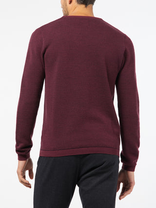 PIERRE CARDIN Voyage Rundhals Strickpullover - Deep Cabernet - 55610 92536.8104
