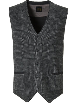 PIERRE CARDIN Voyage Strickweste - Dusk Texture Black - 55627 92536.2000