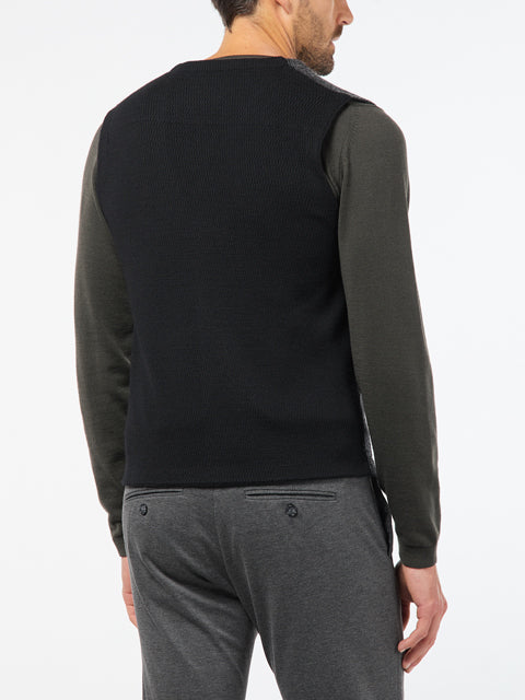 PIERRE CARDIN Voyage Strickweste - Dusk Texture Black - 55627 92536.2000 von Pierre Cardin