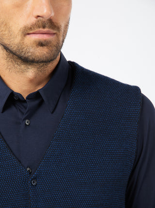 PIERRE CARDIN Strickweste - Atlantic Ink - 55627 92536.3000