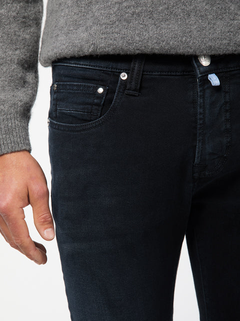 PIERRE CARDIN ANTIBES Five Pocket - Midnight Indigo Black - 30031 1500.36 von Pierre Cardin