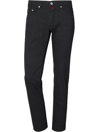 PIERRE CARDIN LYON Fünf-Taschen-Hose - Night Charcoal Melange - 30917 4724.81
