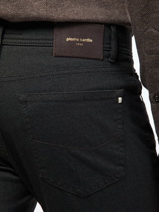 PIERRE CARDIN LYON Fünf-Taschen-Hose - Night Charcoal Melange - 30917 4724.81