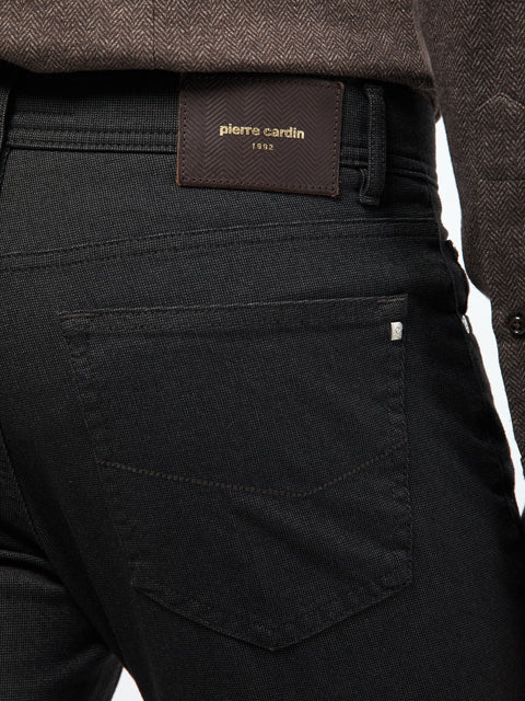 PIERRE CARDIN LYON Fünf-Taschen-Hose - Night Charcoal Melange - 30917 4724.81 von Pierre Cardin