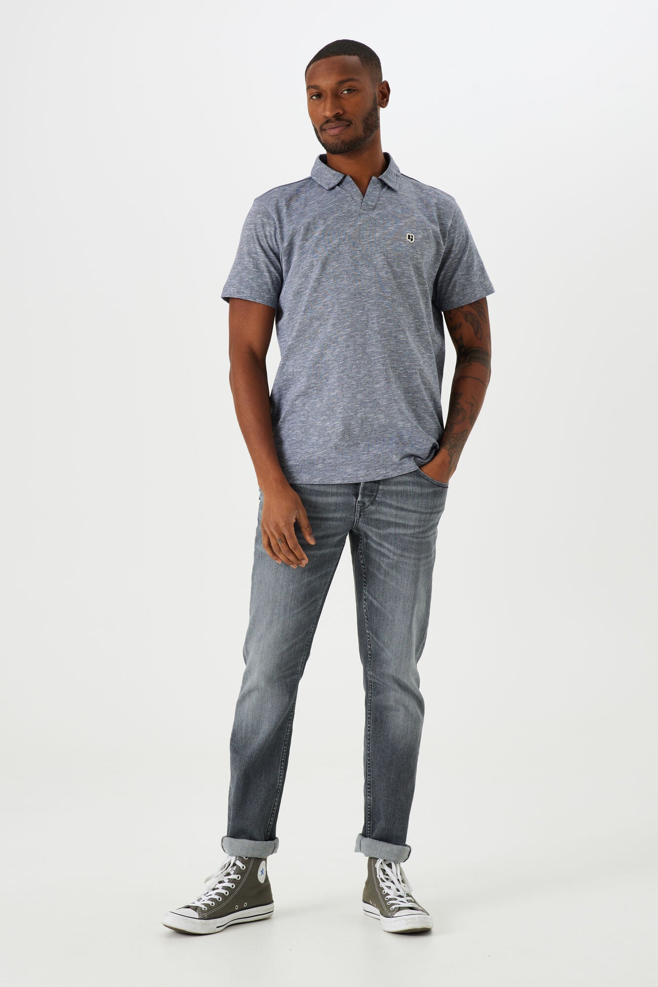 GARCIA SAVIO Five Pocket - Faded Steel Grey - 630.5997 von Garcia Jeans