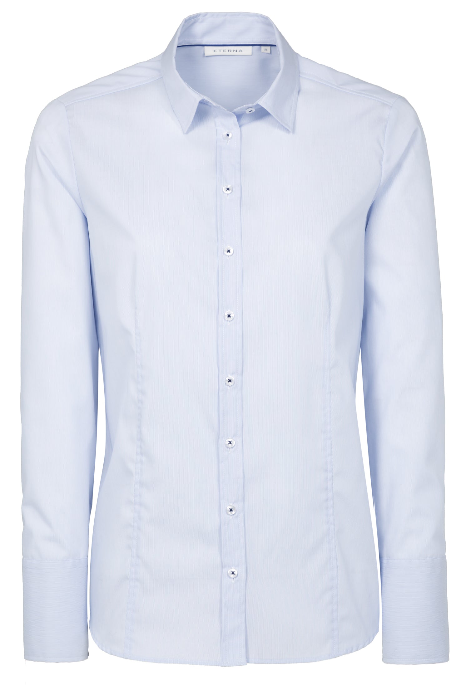 ETERNA MODERN CLASSIC Bluse - Sky Pinstripe White - 6151 D624.11