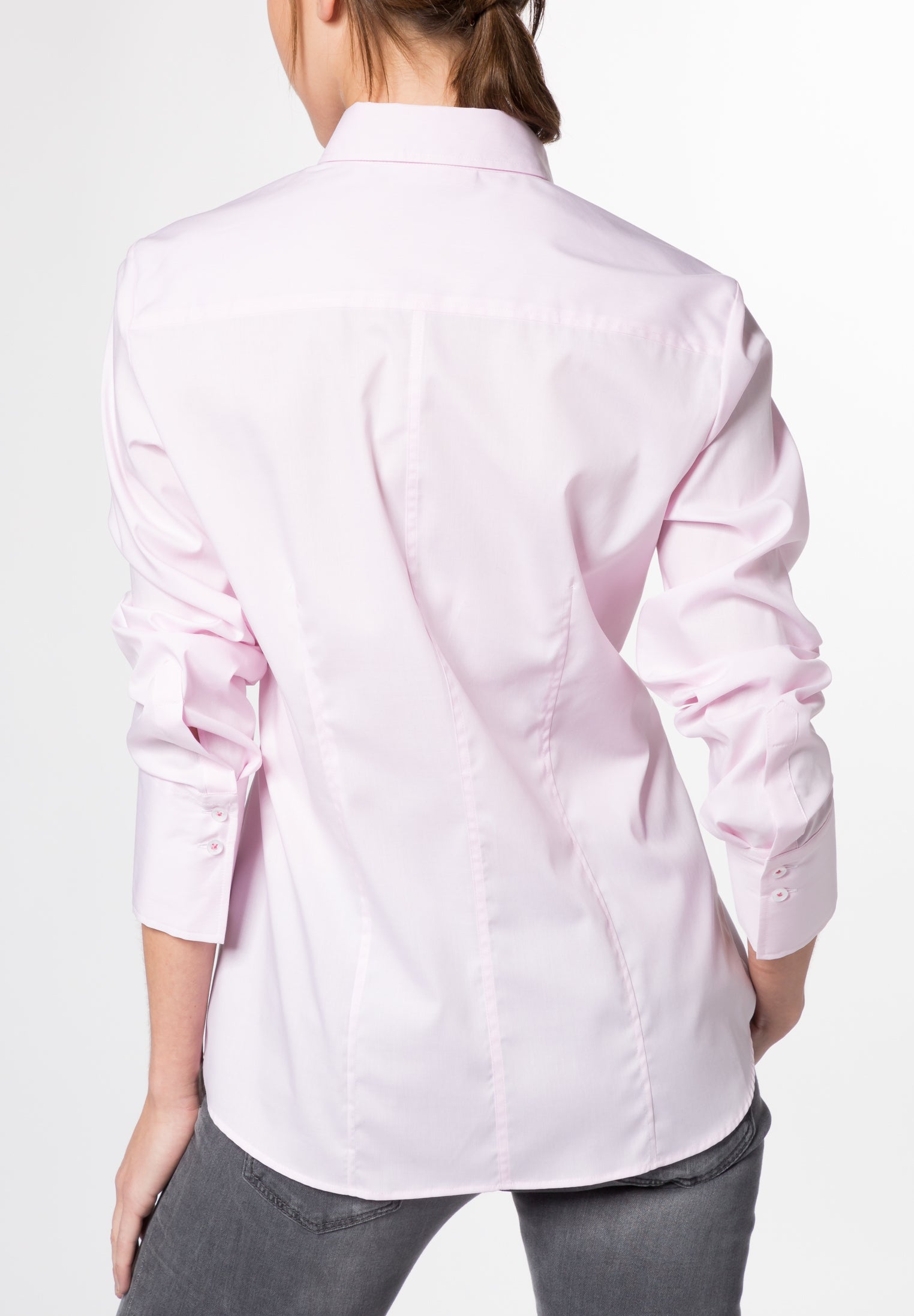 ETERNA MODERN CLASSIC Langarm Bluse - Blush Stripe Harmony - 6151 D624.51 von Eterna