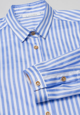 ETERNA MODERN CLASSIC Langarm Bluse - Ocean Mist Stripes - 6249 D721.15