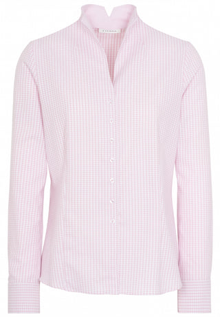 ETERNA MODERN CLASSIC Flanell Bluse - Blush Houndstooth Pink - 6267 D775.51