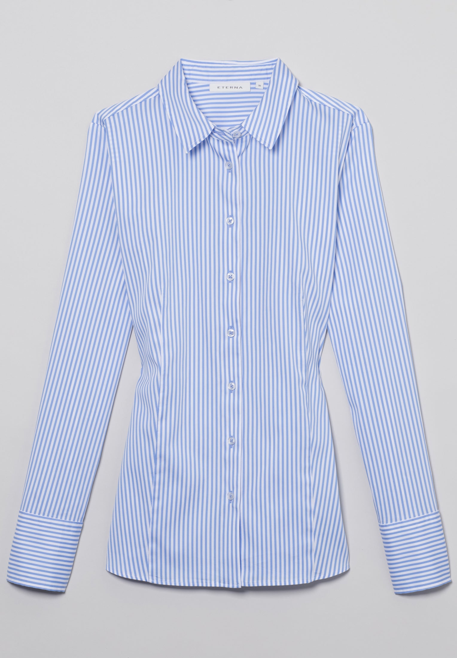 ETERNA CLASSIC FIT Bluse - Sea Glass Stripe - 6281-12-D708 von Eterna
