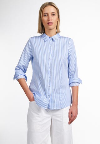 ETERNA CLASSIC FIT Bluse - Sea Glass Stripe - 6281-12-D708